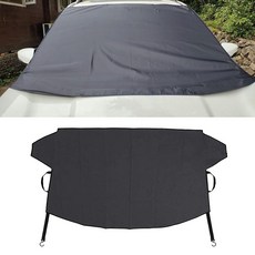 Alieemo 얼음용 자동차 앞유리 스노우 커버 전천후 적용 앞유리 커버 대부분의 자동차 SUV 밴 겨울 자동차 전면 창문 액세서리용 스노우 및 와이퍼 프로텍터 (19, Alieemo 얼음용 자동차 앞유리 스노우 커버, 전천