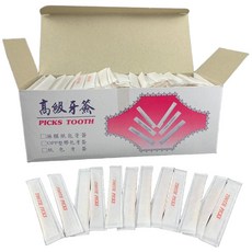 吉立食品 牙籤單支包裝 紙包牙籤 竹籤 獨立包裝 外出用餐必備, 1套, 840個裝