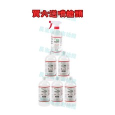 醫強酒精布60抽X6包，酒精液500ML六瓶贈噴槍頭, 1個, 六瓶酒精液體贈噴槍頭, 60