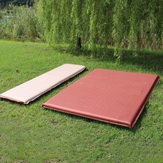 8CM 하베누 자충매트 에어쿠션 싱글 더블 야외 차박 캠핑 에어 캠핑매트, 베이지