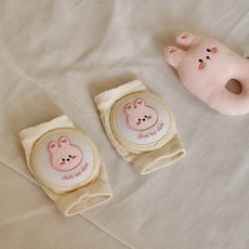돗투돗 꼬미 자수 무릎 보호대, 1세트, 베이비바니