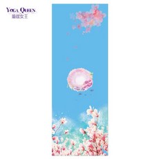 正品高檔瑜伽毯瑜伽布鋪巾瑜伽鋪巾吸汗毯毯巾毛巾瑜伽鋪巾防滑隔臟布, 笑靨如花【61x183cm】, 1個