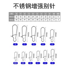 不銹鋼加粗別針路亞海釣連接器八字環配件, 1個, 零號不銹鋼別針,單買10枚/下2單共30枚
