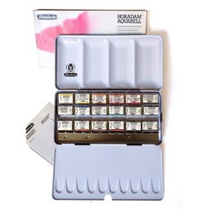 Schmincke 史明克 HORADAN 貓頭鷹頂級塊狀水彩 18色 鐵盒裝 (S74318097), 詳見包裝