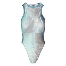 장폴고티에 메시 워터 프린트 바디수트