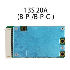 BMS 13S 48V 15A 20A 18650 충전 PCB 리튬 배터리 보호 보드 일반 포트전기 자동차 자전거 용 별도 포트, 03 15A Split Port, 1개, 03 20A Same Port