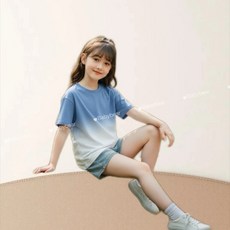 BabyBear 兒童純棉漸層短袖T恤