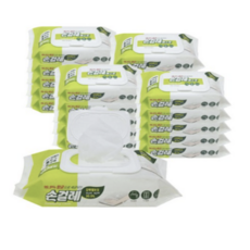 홈인더스트리 손걸레청소포 대용량 소형 80매, 20개