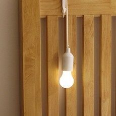 줄로 건전지 등기구 당기는 라이팅 자연소재 배터리 전구 QWD79EB4, 색상, 1개