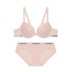 GUESS UNDERWEAR 트리플라인 에어로쿨 브라 팬티 세트 - 라이트핑크 OEWRP391LPK 1517526