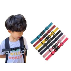 背包胸前扣 減壓防滑護脊胸帶 附緊急求生哨, 黑色, 1個