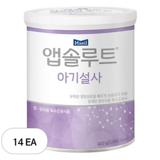 매일유업 앱솔루트 아기설사 분유, 400g, 14개