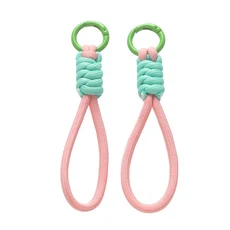 파라코드 꼰 우븐 키 체인 손목 로프 전화 케이스 분실 방지 스트랩 링 생존 도구 배낭 버클 12cm, 05 Color 03