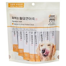 무마진) 짜먹는 황태 연어죽, 황태연어죽35P, 490g, 1개