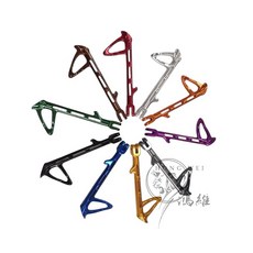 【King Moto】POSH側柱 鋁合金側柱 邊柱 側柱 側架 KRV側柱 雷霆S側柱 JETS側柱 側柱螺絲 彈簧, 1個, 紅色,G5/G6/KRV/雷霆/雷霆S