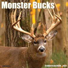 (영문도서)Monster Bucks 2026 12 X 12 Wall Calendar Spiral, Willow Creek Press Calendars, English, 9781549251993