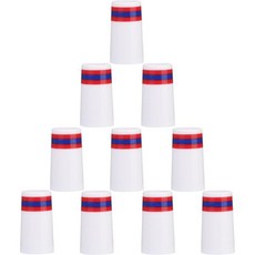 서머하우스 멀티-링 골프 아이언 페룰 0.355인치 테이퍼드 강샤프트 및 0.370인치 병렬 샤프트 호환, 0.355'', White with Red/Blue/Red