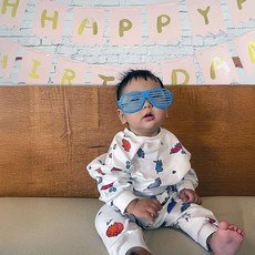 컬러 플라스틱 파티 안경 꾸미기 어린이집 기념일 장식 레트로 게임