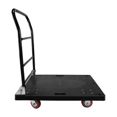 우레탄 바퀴 접이식 핸드카트 중형, 검정소형, 대차, PVC바퀴, 1개