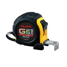 타지마 고무그립 자석 줄자 GLM25-75 7.5M 고무피복 G그립 자동 락줄자, 1개