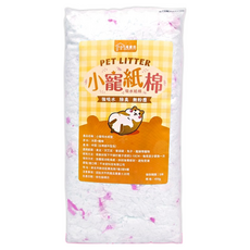 毛家庄 倉鼠紙棉-粉白木漿 纖維 無香棉紙墊料 倉鼠墊料無塵紙棉 450g, 1個