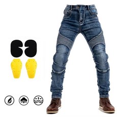 오토바이 청바지 바지 보호 장비 여행 모토크로스 스트레치, 3. NZ03 Blue