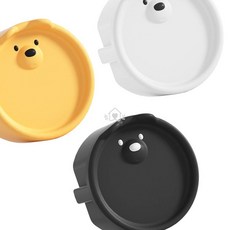 곰돌이 캐릭터 콘센트 보호 커버 6p 전기안전 동물모양 플라스틱재질, 노랑