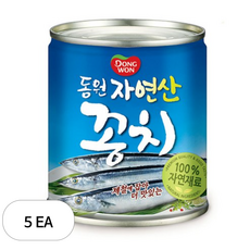 동원 꽁치 원터치 통조림, 230g, 5개