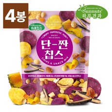단짠칩스240gX4봉/고구마칩 커피땅콩 와사비프레첼 맥주안주 썬넛트, 240g, 4개