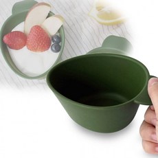 손잡이 피크닉 볼 야외 캠핑 그릇 휴대용 식기 가벼운 플라스틱 샐러드 과일 간식, 1개, 상세페이지 참조