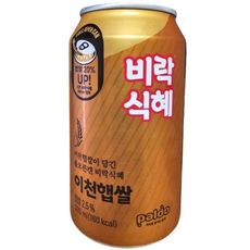 팔도 이천햅쌀 비락식혜, 355ml, 15개