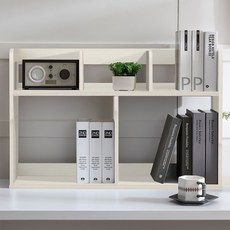 [홈퍼니] 심플 76cm 2단 책꽂이 세칸형, 워시옹이