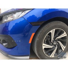 【逸品汽車百貨】汽車輪弧反光貼紙 3M鑽石級反光材料 超強反光 安全警示貼紙 輪眉貼紙 保桿貼紙 防水, 1個, 白色一對裝, 白色