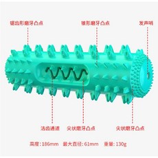 狗狗耐咬玩具 發聲磨牙棒骨頭造型 寵物潔牙玩具, 1個, 長條型藍色