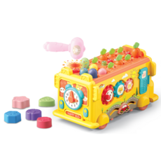 10in1 스쿨 퍼즐 버스 감각 소근육 발달 손감각 토이 교구, 1개