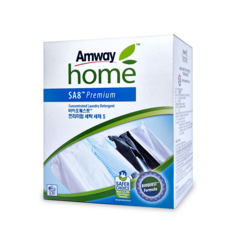암웨이 SA8 바이오퀘스트 프리미엄 분말 세탁세제S 3kg (KF94 1매 증정), 1개