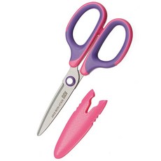 SDI 手牌 0919C 不沾膠兒童剪刀 滑利剪不沾膠省力兒童剪刀, 紫粉