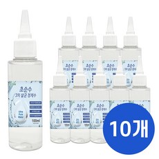 크로바 초순수 3차 살균 정제수 100ml 묶음 반도체 UV살균 지게차배터리 가습기 증류수 의료용 산업용 가정용, 10개
