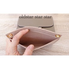 oldstar 內膽包 皮夾改造配件, 1個, 13x7.5 卡其  適合中款包