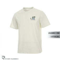 라이더 2026RC-16 코튼라이크 공용 반팔티 배드민턴 피클볼 탁구 스포츠웨어