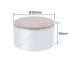 4Pcs 중금속 가구 발 받침대 높이 조절 패드 소파 의자 테이블 내마모성 미끄럼 방지 매트, 06 Round-White-3cm