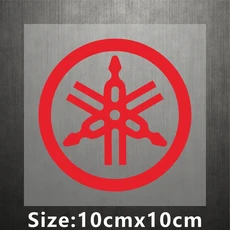 쿠쿠스토어 비닐 야마하 스티커 엠블럼 로고 오토바이 헬멧 자전거 데칼 방수, 03 Red Small