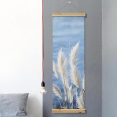 eh932-우드스크롤_40CmX120Cm-팜파스그라스, 상세 설명 참조