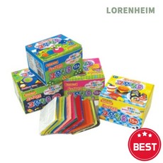 로렌하임 탄성 고무찰흙 조형놀이 탤런트 15색 도너랜드 20개입 놀이꾸러미