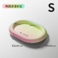 hello leiboo 寵物冰墊 S號 涼感寵物墊 寵物散熱墊 寵物午睡墊, S-浪漫彩虹【61*47CM】（15斤內）, 耐磨耐抓層層有料凉而不冰