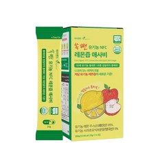 레몬즙 주스 NFC 레몬수 통레몬 착즙 애사비 액상 스틱 14포, 25g