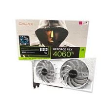 갤럭시 GALAX 지포스 RTX 4060 Ti WHITE OC V2 D6 8GB