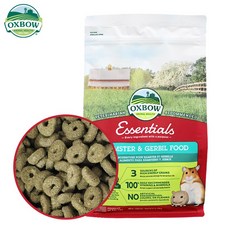 옥스보우 에센셜 햄스터 & 저빌 푸드, 454g, 1개