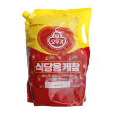 케찹(팩) /오뚜기-스파우트팩 식자재 식당용 리필용 토마토케찹 업소용 대용량, 3.3kg, 1개