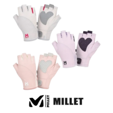 [백화점 매장판] 밀레 여성 숏장갑 아웃도어 산행 등산 등산장갑 반장갑 여자장갑 여성장갑, 라이트 퍼플, 1세트